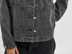 Veste en jean d'hiver pour femmes, longueur régulière, manches longues, coton respirant, style décontracté, qualité supérieure - Product Image 5
