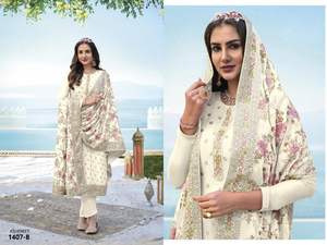 Georgette-Kit de bordado de alta calidad con Dupatta, conjunto de bordado de alta calidad con Dupatta Indian, para negocios, Salwar, Kameez - Product Image 3