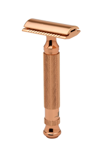 Maquinilla de Afeitar de Doble Filo para Hombre con Hojas de Acero Inoxidable y Mango de Latón para un Afeitado Profesional de Barbería - Product Image 4