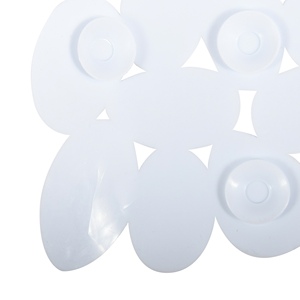 Tappetino Doccia in PVC con Pietre 53X53CM Bianco - Product Image 4