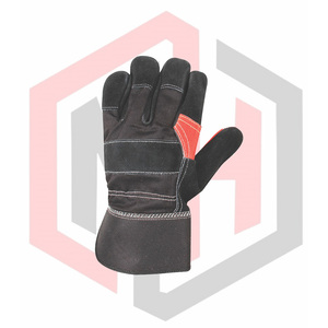 2025 High Quality Customizable Leather Working Gloves Cotton Fur <b>Fleece</b> Jersey <b>Liner</b> Welding Gloves Tear-Resistant Breathable MH - Product Image 2