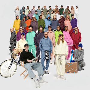 Vente en gros ODM OEM – Nouveau sweat à capuche unisexe en molleton 100 % coton 280 g, coupe oversize, respirant, écologique, 45 couleurs disponibles - Product Image 5