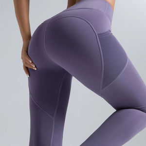 Nuevas llegadas, mallas de Yoga para mujer con Control de barriga de compresión, mallas de gimnasio cómodas de alta calidad sin costuras para mujer - Product Image 1