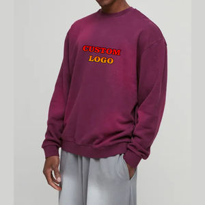 Sweat-shirt à capuche surdimensionné pour homme en coton 100% de luxe, lavage à la vapeur personnalisé, streetwear, sweat-shirt en coton mélangé basique - Product Image 4