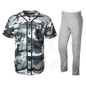 Ropa de práctica, uniforme de béisbol de nuevo estilo, servicio OEM, uniforme de béisbol de diseño personalizado, conjunto ligero para comodidad durante todo el día - Product Image 4
