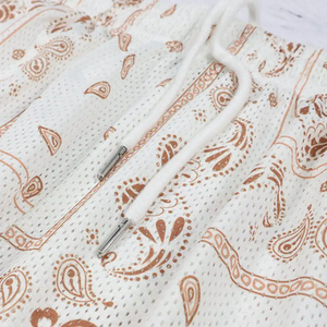 Short de course décontracté d'été pour hommes en maille de polyester écologique avec motif de décoration léger Sublimation Streetwear - Product Image 4