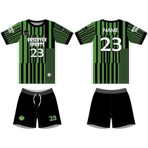 Conjunto de uniformes de fútbol de alta calidad Jersey y pantalones cortos Uniformes de fútbol al por mayor con tecnología de corte automatizado - Product Image 6