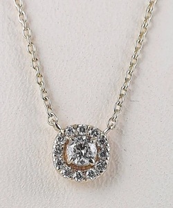 สร้อยคอจี้เพชรสีเหลืองและสีโรสโกลด์14K เครื่องประดับสำหรับงานเลี้ยงหมั้นที่ละเอียดอ่อนสำหรับผู้หญิงไอเดียของขวัญที่ไม่เหมือนใคร - Product Image 3