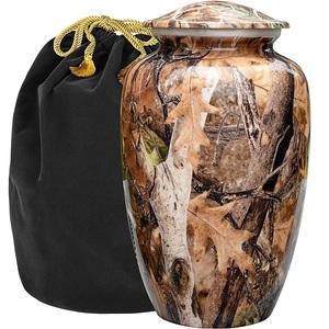 Hermosa urna de cremación decorativa de Metal sólido conmemorativo para adultos, hombres, mujeres, grandes urnas de cremación de latón para cenizas humanas - Product Image 6