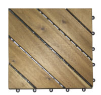 Carreaux de terrasse robustes de haute qualité pour patio, piscine, jardin, balcon, amélioration de l'habitat, décoration, carreaux de terrasse en bois d'acacia