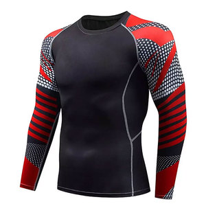 Marque personnalisée Mma Rash Guard pantalon de fitness multifonctionnel pour hommes ensemble de t-shirt impression 3D pantalons pour hommes chemises - Product Image 2