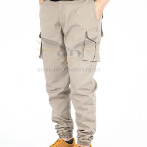 Pantalon de survêtement pour homme grande taille style cargo Pantalon de survêtement streetwear coupe ample avec impression de logo personnalisé pour homme - Product Image 1