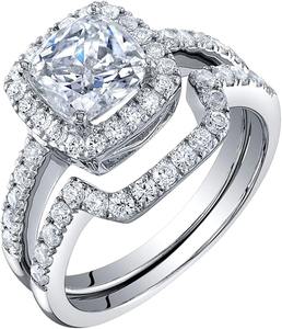 แหวนเงินแท้ 925 ประดับเพชรโมอิสซาไนต์ เครื่องประดับฮิปฮอป แหวนเพชรสั่งทำพิเศษ - Product Image 2