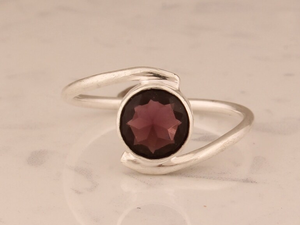 Anillo de Plata de Ley 925 hecho a mano, piedra preciosa de cuarzo amatista, regalo sólido de moda para hombres y mujeres - Product Image 2