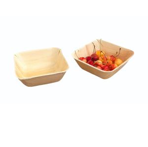 Salade de feuilles de noix d'arec |   Boîte carrée biodégradable jetable de 6 pouces de profondeur, écologique, compatible micro-ondes et congélateur, pour les fêtes - Product Image 1
