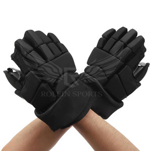 Gants de hockey sur glace en cuir de haute qualité, respirants, en maille, flexibles, confortables, à doigts entiers, avec fermeture à lacets, protection UV - Product Image 5