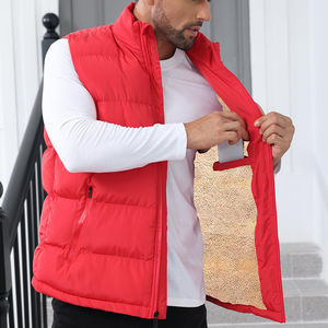 Chaleco Acolchado Sin Mangas para Hombre, Invierno, Tela de Lona, Ropa Exterior Informal, Acolchado Personalizado, Transpirable y Calefactable - Product Image 6