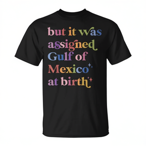 T-shirt promozionale con scritta 'Born in the Gulf of Mexico' - Product Image 2