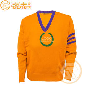 Customized Omega Acrylic Embroidered <b>Cardigan</b> Fraternity High Quality Greek Psi Men Breathable Sweaters Sorority <b>Cardigans</b> - Product Image 1