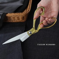 Ciseaux de tailleur de couture professionnels main gauche coupe tranchante en acier inoxydable couture cisailles à tissu robuste Logo personnalisé OEM