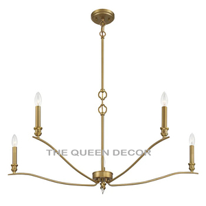 Iluminación nórdica de Metal de acero más vendida, candelabro de lujo, lámpara colgante moderna con acabado dorado, luces colgantes para el hogar - Product Image 2