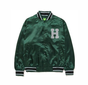 Blouson Bomber en Satin 100% Polyester Personnalisable avec Logo, Style Urbain, Hiver, Brodé, Imperméable, Respirant, à Carreaux – Vente en Gros - Product Image 1