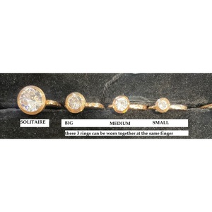 แหวนทำมือสำหรับผู้หญิง ผลิตในอิตาลี ประดับด้วยหิน - Product Image 3