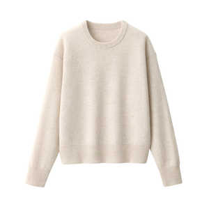 Suéter Casual de Invierno para Mujer, Personalizado al por Mayor, Cuello Redondo, 100% Algodón, Antiarrugas, Transpirable, Manga Larga, 300 GSM - Product Image 4