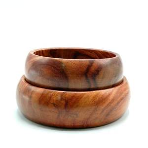 ชามไม้ธรรมชาติอัจฉริยะ ใช้แล้วทิ้ง เป็นมิตรกับสิ่งแวดล้อม ทนทาน ปลอดภัยสำหรับเครื่องล้างจาน ชามเสิร์ฟอาหาร ผิวเรียบเนียน สำหรับสลัด ซุป ข้าว - Product Image 1