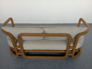 Sofá de Madera de Teca para Exteriores, 2 Plazas, Sillón Lounge para Patio, Piscina, Jardín, Hotel, Villa, Resort, Fabricante de Muebles de Indonesia - Product Image 3