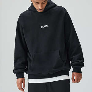 Sweat-shirt à capuche de haute qualité pour hommes, sweat-shirt à logo brodé en polaire pour l'hiver, vêtements en coton et polyester imprimés OEM personnalisés - Product Image 4