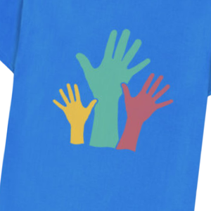 Camiseta Personalizada con Estampado a Mano Colorido, Camiseta Gráfica Unisex, Diseño de Unidad de Voluntariado de Apoyo Comunitario, Ropa Casual de Algodón, OEM Personalizado - Product Image 6