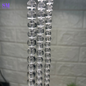 Tự Nhiên Rõ Ràng Thạch Anh <span class=keywords><strong>Aaa</strong></span> 8Mm Hạt Sợi 44-48 Pcs Mỗi Dòng Bán Buôn Đá Quý Hạt Healing Pha Lê Nhà Cung Cấp - Product Image 5