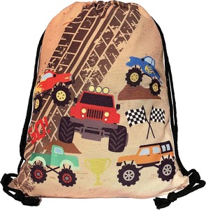 Mochila con cordón para niños, bolsas deportivas de PE para gimnasio para niñas/niños, lona con bolsillos - Product Image 4