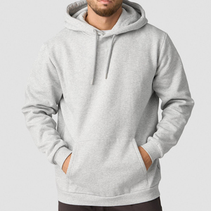 Pull-over en coton uni d'hiver à logo personnalisé Nouveau design Vêtements décontractés Sweat à capuche de style streetwear de haute qualité pour hommes - Product Image 1
