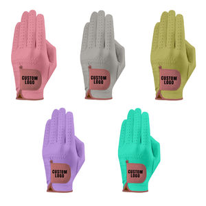 Gants de golf Logo personnalisé Gants de golf Respirant Premium en cuir de mouton souple Gant de golf d'entraînement pour adultes Vente en gros - Product Image 1