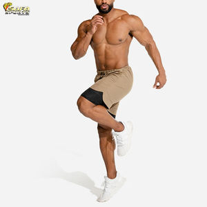 Pantalones Cortos Deportivos de Verano para Hombre, Personalizados, de Secado Rápido, Transpirables, Estilo Casual, Cintura Elástica Media, Cierre de Hebilla, Diseño Liso Teñido - Product Image 2