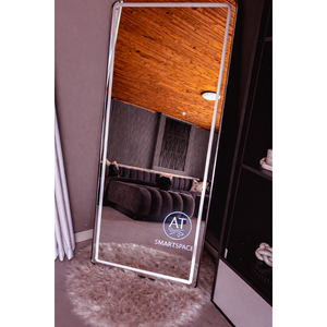 Specchio da Trucco Rettangolare di Lusso con Cornice LED Nera (80 X 180 Cm) Specchio Decorativo Contemporaneo per Bagno - Product Image 2