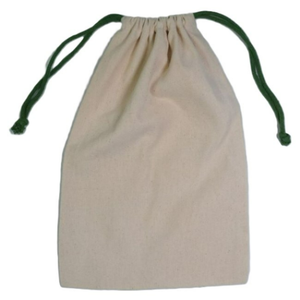 Sac à cordon en coton mousseline 100% biologique écologique personnalisé, petit, blanc, avec logo imprimé à l'écran, recyclable, cadeau et artisanat - Product Image 5