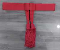 Haute qualité personnalisé Satin taille ceintures ruban rouge imprimé bande unie pour les mariages fonctions de cérémonie-décorations de chaise jetables