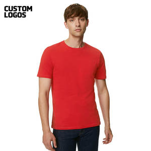 Logo personnalisé décontracté confortable T-Shirt à manches courtes Hommes femmes T-Shirt à col rond respirant 100% coton T-Shirt - Product Image 2