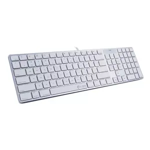 Silent Slim Mac Layout Wired USB Keyboard with Silicone Cover for Mac