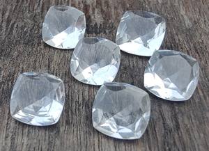 AAA+ Quality Lavira Brand Natural Crystal Quartz <b>Cushion</b> Shape Faceted 8mm-14mm <b>White</b> Color Loose Gemstones Third Party - Product Image 6