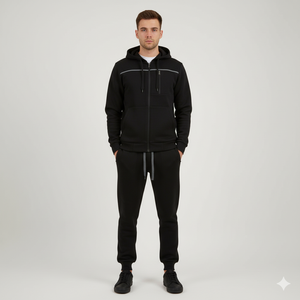 Chándales personalizados para hombres y mujeres, 2 uds., conjuntos de sudaderas con capucha, Joggers para hombre, gimnasios, chándales de Fitness, ropa deportiva para correr, chándal de invierno - Product Image 1