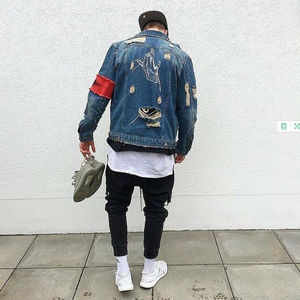 Printed Fine Quality by Manufacturer Unique Design Latest Fashion Custom Make Factory Rate <b>Men's</b> Denim Jackets Jacket for <b>Man</b> - Product Image 5