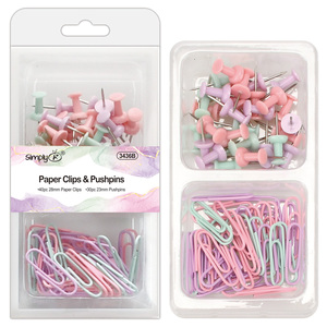 ชุดเครื่องเขียนสำนักงานที่ได้รับแรงบันดาลใจจากมาการอง-คลิปหนีบกระดาษ + ชุดหมุดตอกอเนกประสงค์ - Product Image 3