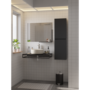 HERA 304SS Countertop Hercules Support <b>Frame</b> Matt <b>Black</b> 80CTF-MB - Product Image 3