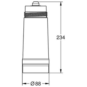 Filtre de remplacement Grohe BWT bleu taille S 600 l à 20 DKH 234 mm Filtre à eau GROHE - Product Image 4