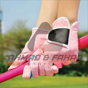 Gants de golf en peau de mouton véritable de qualité supérieure avec logo personnalisé poignées en cuir PU respirant pour une utilisation sportive vente en gros - Product Image 1