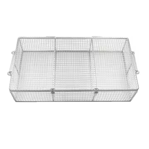 Wire <b>Mesh</b> Storage <b>Basket</b> Fine <b>Mesh</b> Stainless Steel Sterilization Containers Medical <b>Basket</b> Tray Surgical Instrument Manual CE - Product Image 4